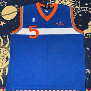Rare Vintage Y2K NBA Fubu Athletic Blue And Orange Vest Men’s size XL